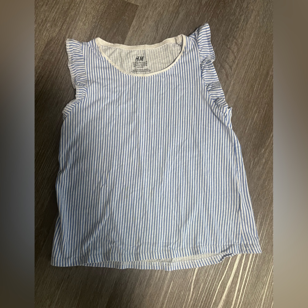 H&M Kids Tank Top with Blue and White Stripes